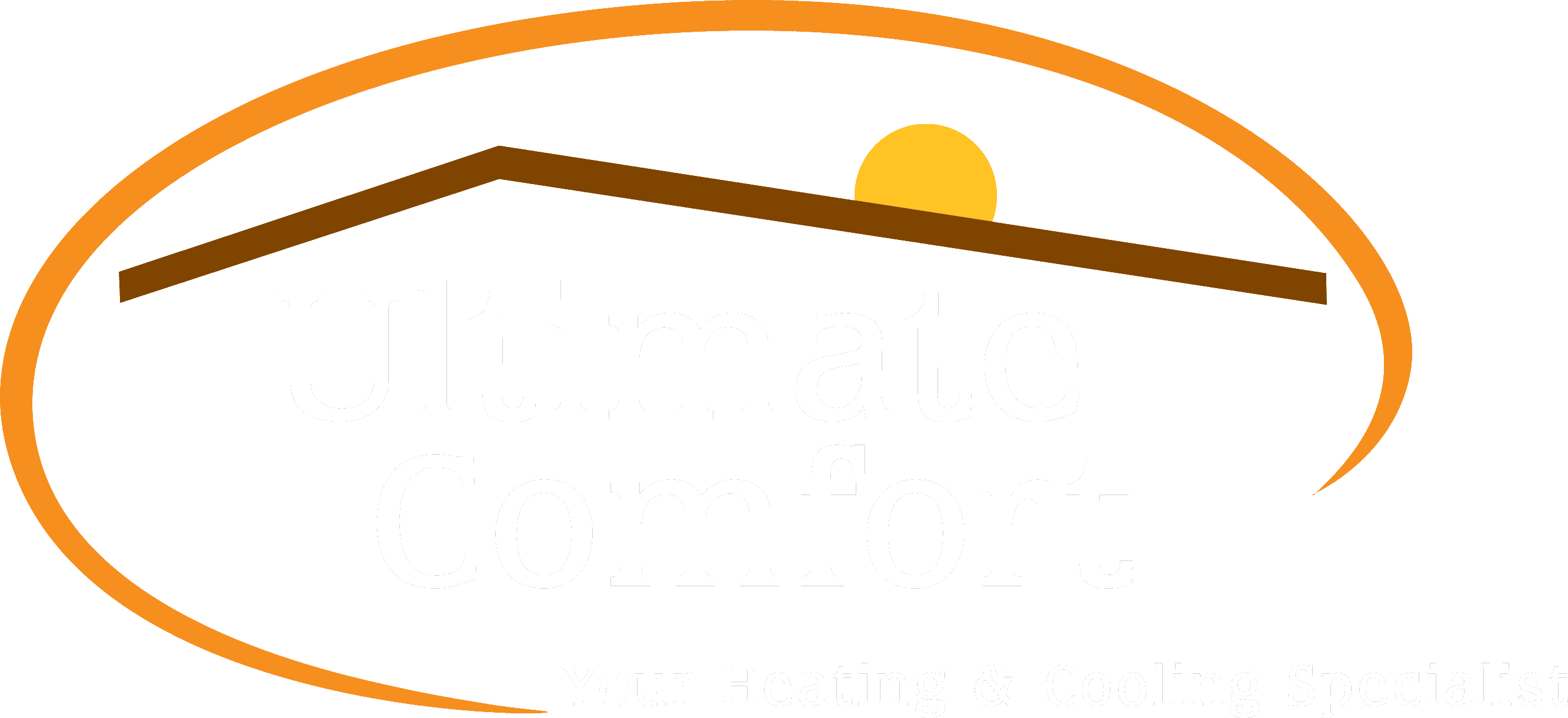 Ultimate Comfort logo transparent (white)